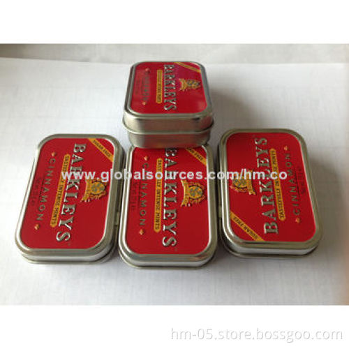 Mini tin Box, Made of 0.23mm, Shapes, Sizes and Printing Can be Customized